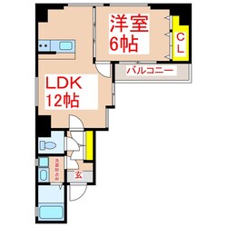 いづろ通 徒歩6分 3階の物件間取画像